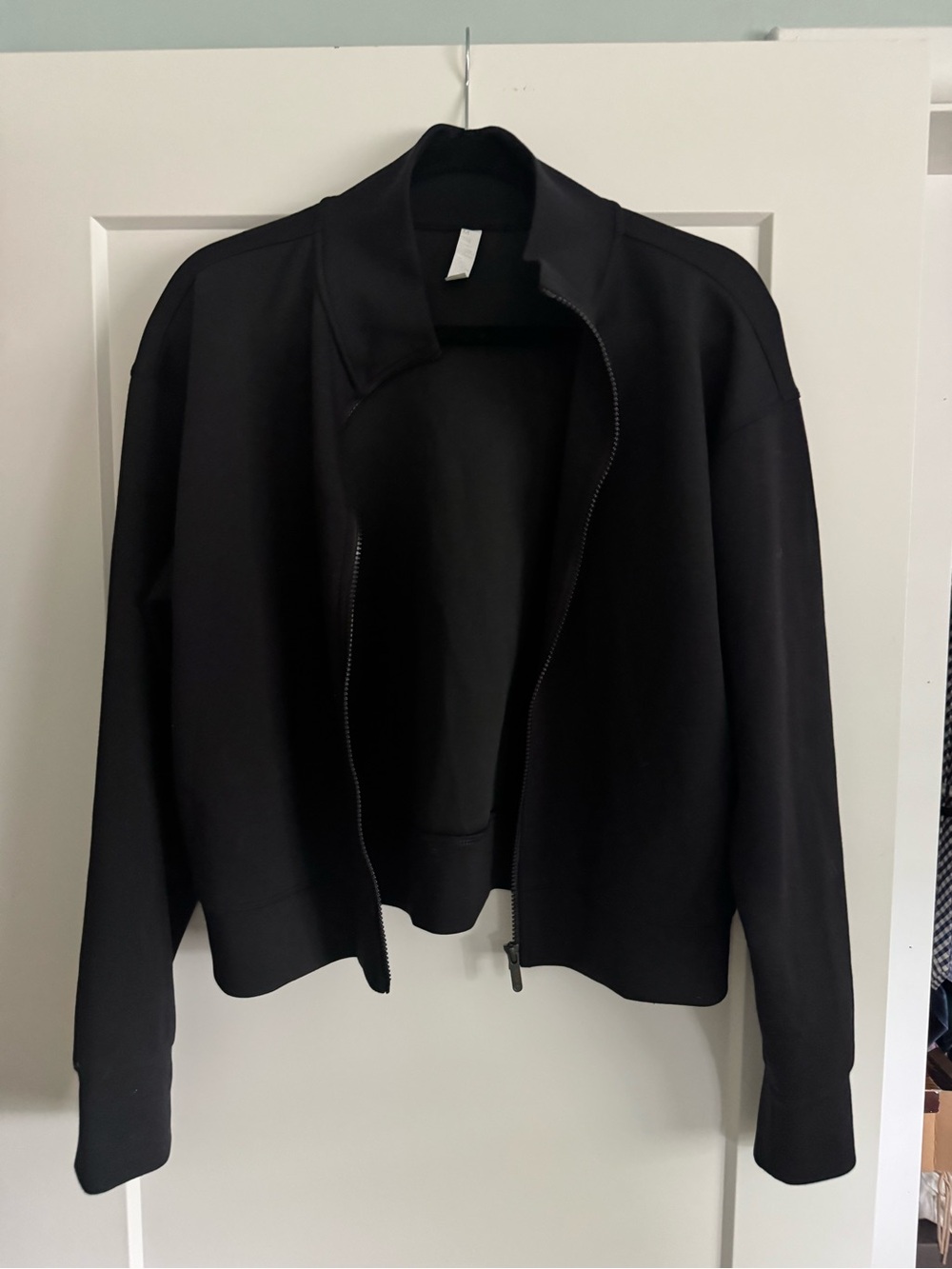 Zella Black Women's Lightweight Jacket with Zip Front